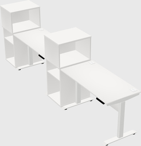 Height-adjustable desk - grade 3 w/cabinet