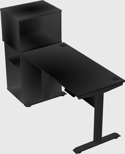 Height-adjustable desk - grade 3 w/cabinet