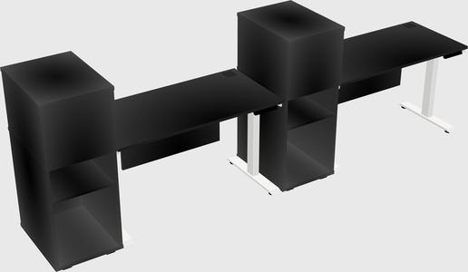 Height-adjustable Desk - Grade 3 W/cabinet