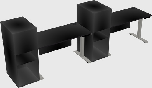 Height-adjustable Desk - Grade 3 W/cabinet