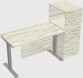 Height-adjustable desk - grade 3 w/cabinet