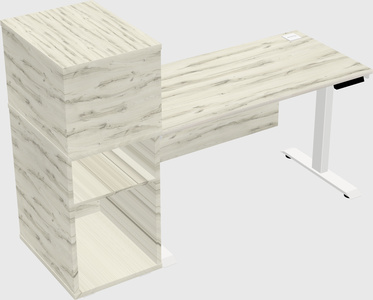 Height-adjustable desk - grade 3 w/cabinet