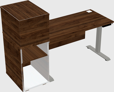 Height-adjustable desk - grade 3 w/cabinet