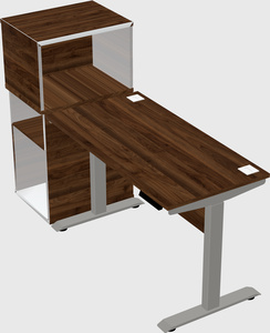 Height-adjustable desk - grade 3 w/cabinet