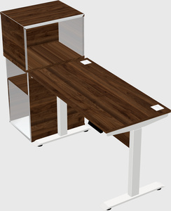 Height-adjustable desk - grade 3 w/cabinet