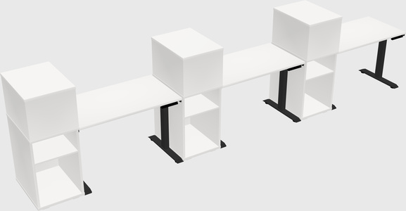 Height-adjustable Desk - Grade 3 W/cabinet