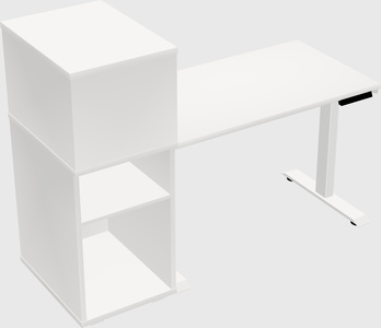 Height-adjustable desk - grade 3 w/cabinet
