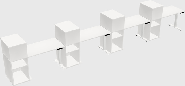 Height-adjustable Desk - Grade 3 W/cabinet