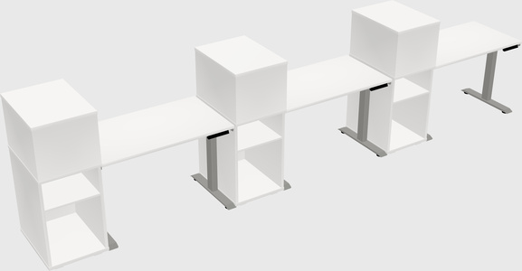 Height-adjustable Desk - Grade 3 W/cabinet