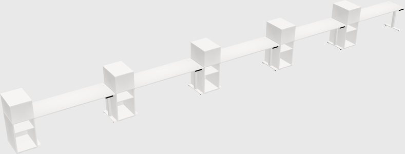 Height-adjustable Desk - Grade 3 W/cabinet