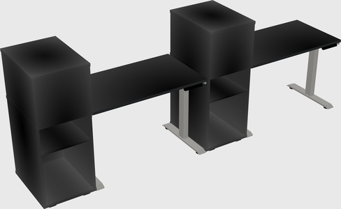 Height-adjustable Desk - Grade 3 W/cabinet