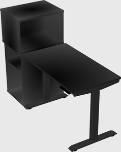 Height-adjustable desk - grade 3 w/cabinet