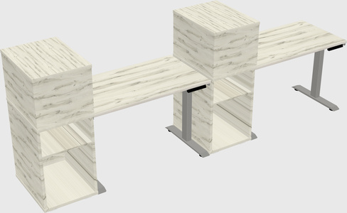 Height-adjustable Desk - Grade 3 W/cabinet