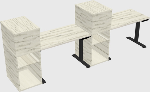 Height-adjustable Desk - Grade 3 W/cabinet