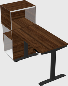 Height-adjustable desk - grade 3 w/cabinet