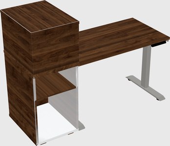 Height-adjustable desk - grade 3 w/cabinet