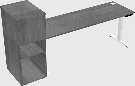 Height-adjustable desk - grade 3 w/cabinet