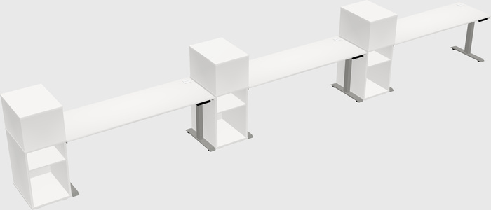 Height-adjustable Desk - Grade 3 W/cabinet