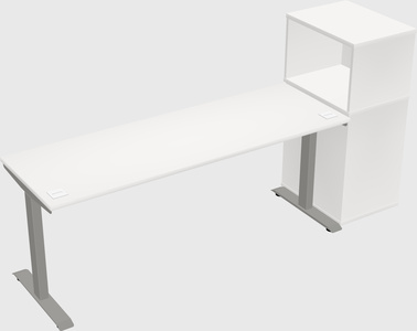 Height-adjustable desk - grade 3 w/cabinet