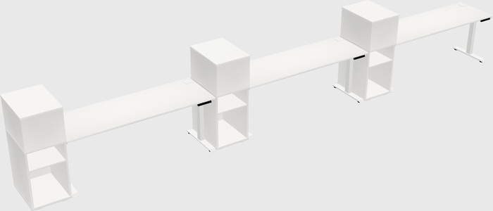 Height-adjustable Desk - Grade 3 W/cabinet