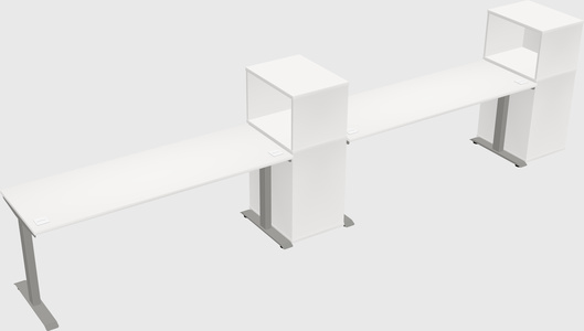 Height-adjustable desk - grade 3 w/cabinet