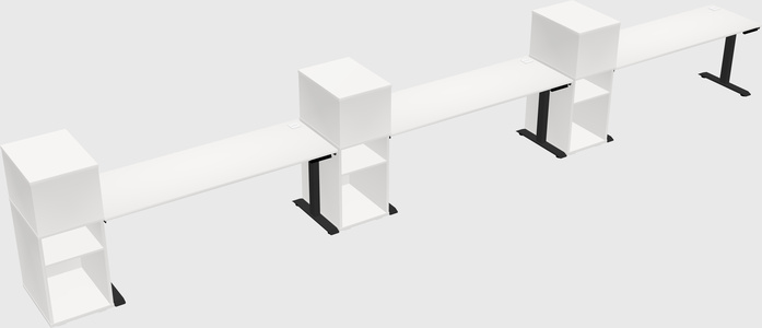 Height-adjustable Desk - Grade 3 W/cabinet