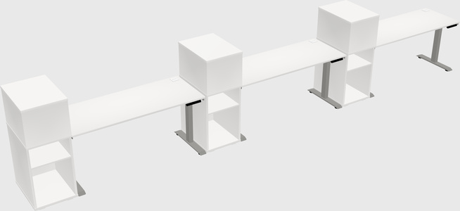 Height-adjustable Desk - Grade 3 W/cabinet
