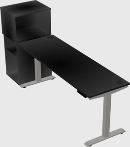 Height-adjustable desk - grade 3 w/cabinet