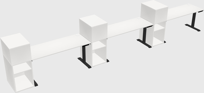 Height-adjustable Desk - Grade 3 W/cabinet