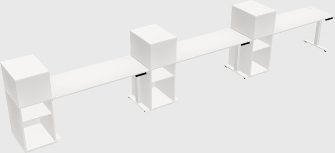 Height-adjustable Desk - Grade 3 W/cabinet