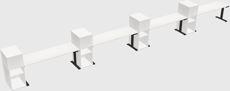 Height-adjustable Desk - Grade 3 W/cabinet