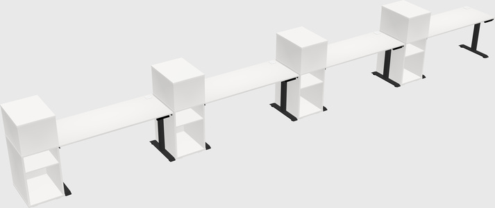 Height-adjustable Desk - Grade 3 W/cabinet