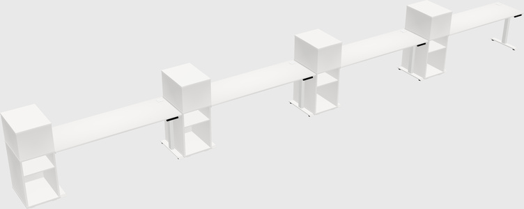 Height-adjustable Desk - Grade 3 W/cabinet