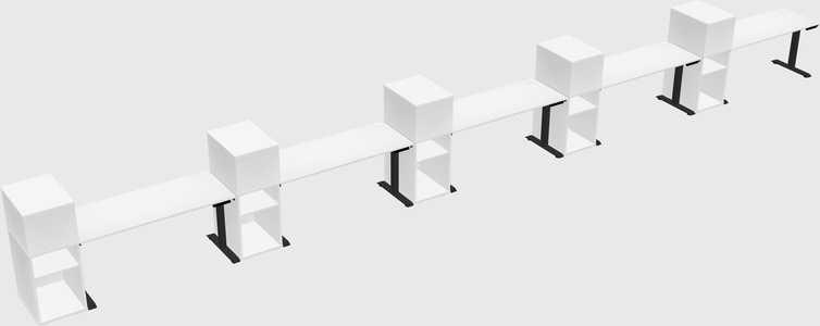 Height-adjustable Desk - Grade 3 W/cabinet