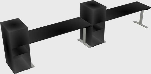 Height-adjustable Desk - Grade 3 W/cabinet