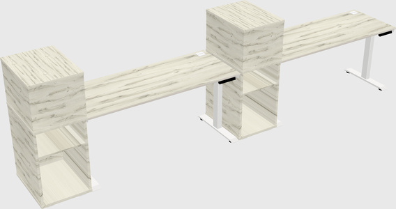 Height-adjustable Desk - Grade 3 W/cabinet