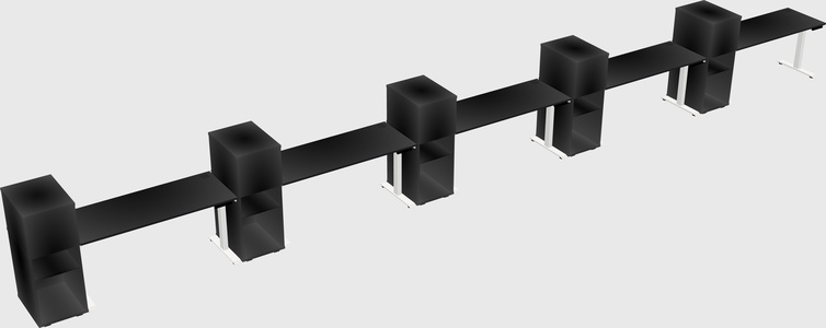 Height-adjustable Desk - Grade 3 W/cabinet