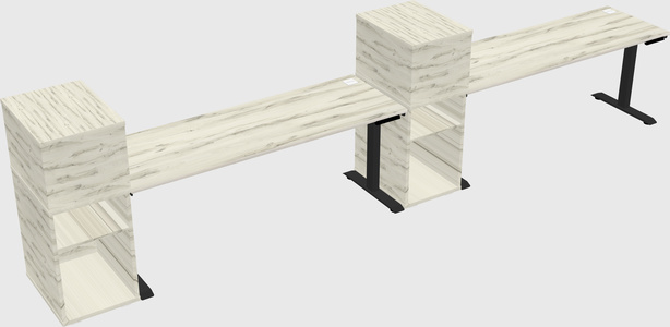 Height-adjustable Desk - Grade 3 W/cabinet