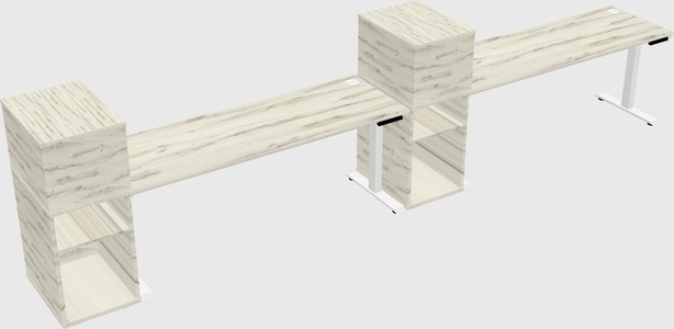 Height-adjustable Desk - Grade 3 W/cabinet