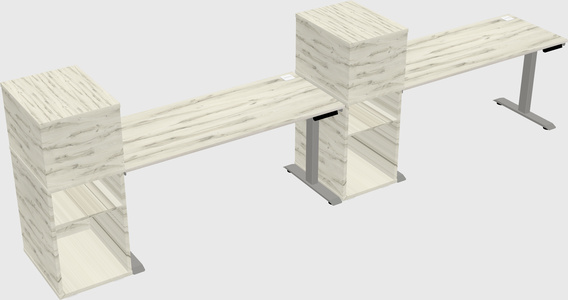 Height-adjustable Desk - Grade 3 W/cabinet