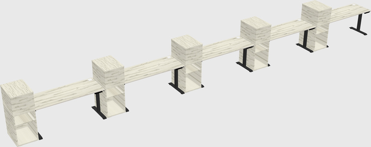 Height-adjustable Desk - Grade 3 W/cabinet