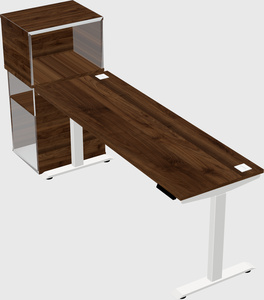 Height-adjustable desk - grade 3 w/cabinet