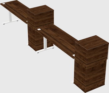 Height-adjustable desk - grade 3 w/cabinet