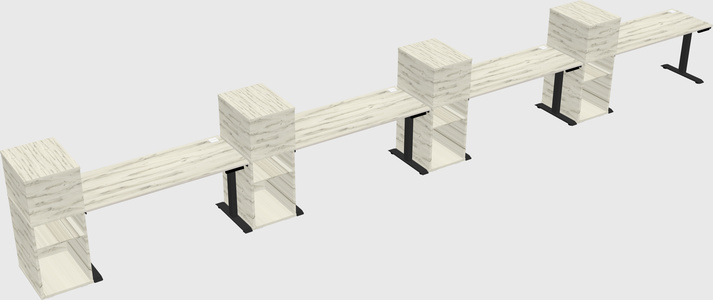 Height-adjustable Desk - Grade 3 W/cabinet