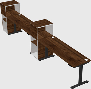 Height-adjustable desk - grade 3 w/cabinet