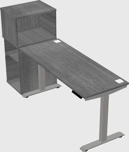 Height-adjustable desk - grade 3 w/cabinet