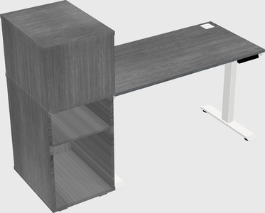 Height-adjustable desk - grade 3 w/cabinet