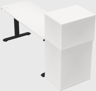 Height-adjustable desk - grade 3 w/cabinet