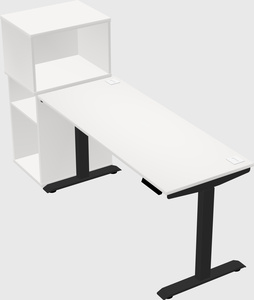 Height-adjustable desk - grade 3 w/cabinet