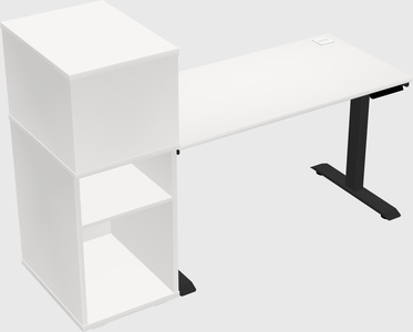Height-adjustable desk - grade 3 w/cabinet